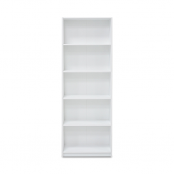 Madera Bookshelf 5 Tiers White