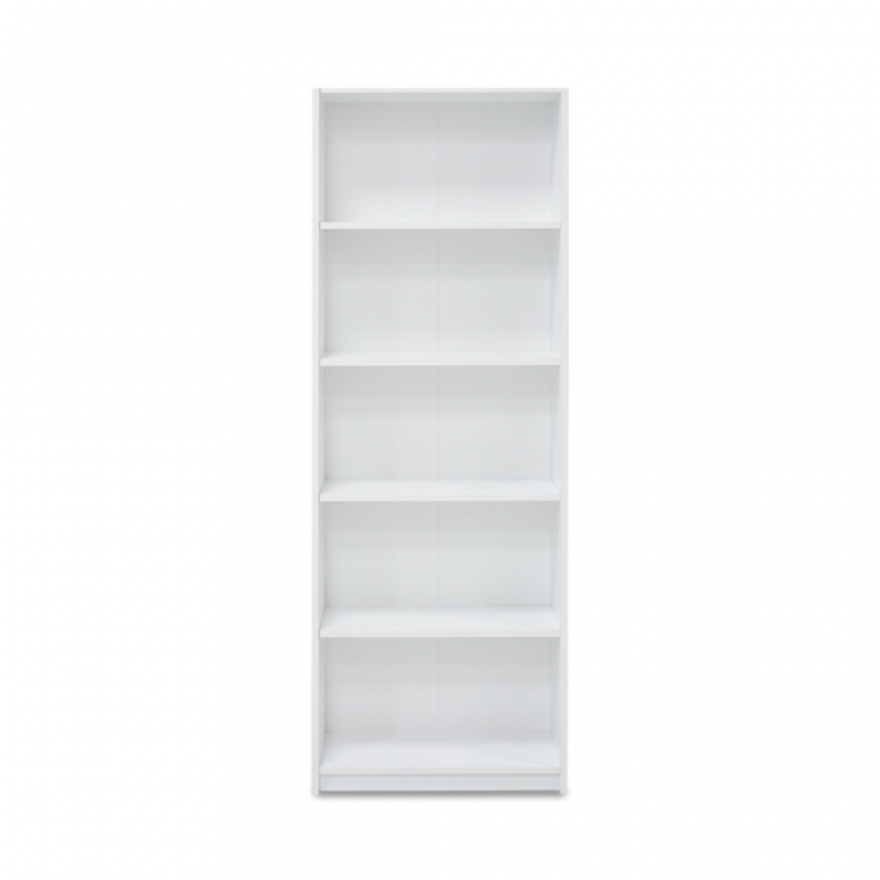 Madera Bookshelf 5 Tiers White