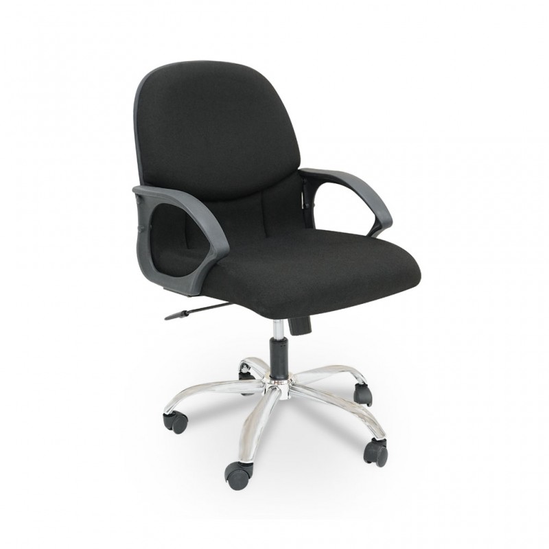 Stema Low Back Chair Black Fabric
