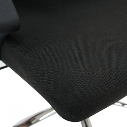 Stema Low Back Chair Black Fabric