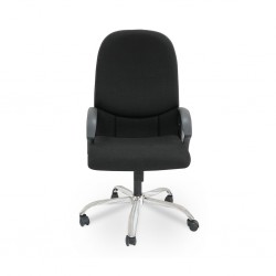 Stema High Back Chair Black Fabric