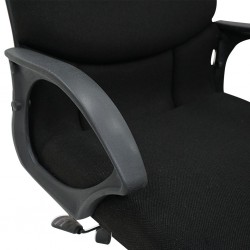 Stema High Back Chair Black Fabric