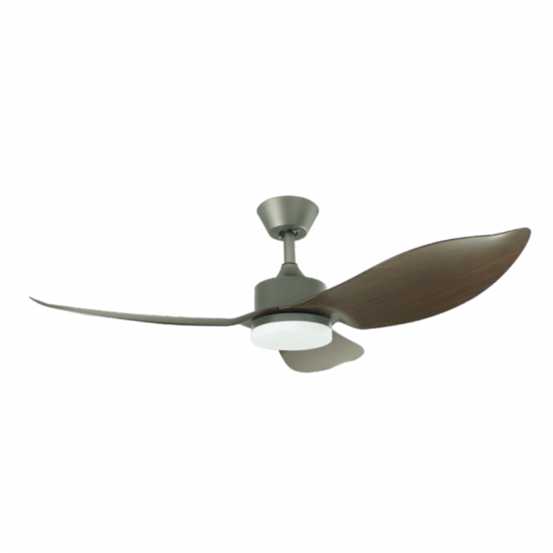 D'Fan by Mistral SPACE46-GW 46” Grey Wood Ceiling Fan With LED Light & Remote Control