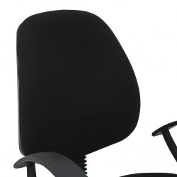 Baxton Back Office Chair Black With Armrest