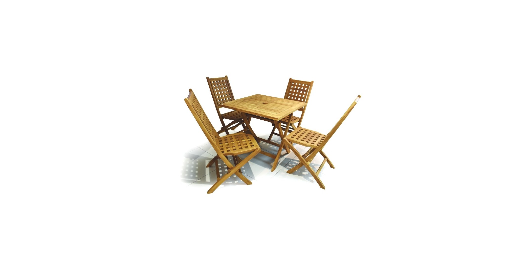 Toronto Table and 4 Chairs Teak Wood
