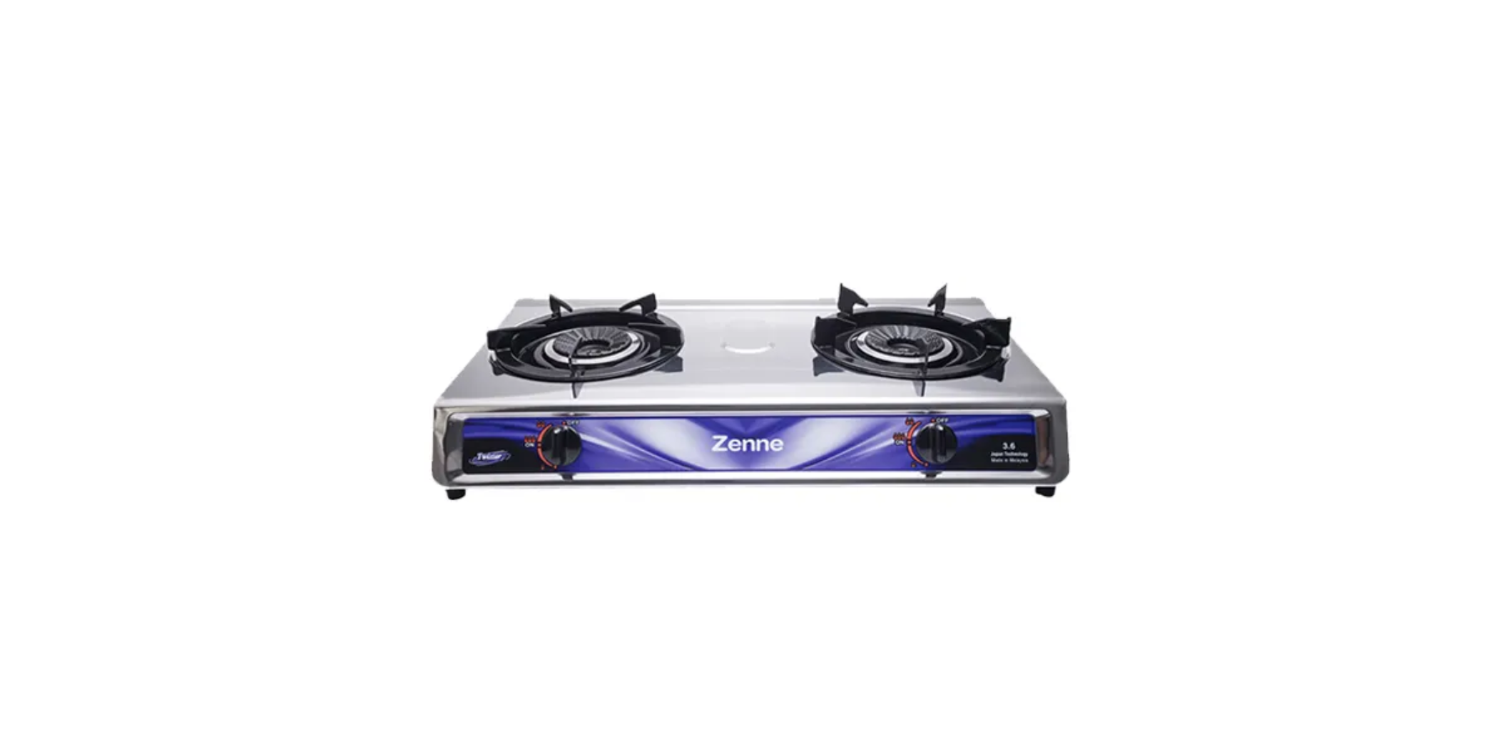 Zenne KGS201S 2YW Twister Double Burner Stove "O"