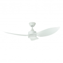 D'Fan by Mistral SPACE46-WH 46” White Ceiling Fan With LED Light & Remote Control