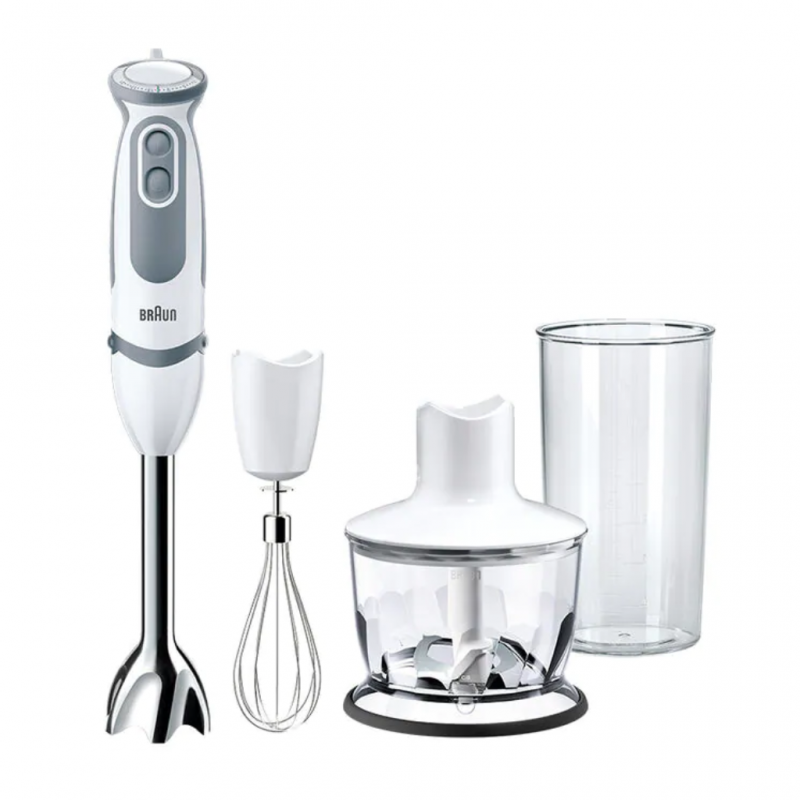 Buy Braun 4191-MQ5260WHBL Hand-held blender 1000 W with graduated beaker,  with mixing jar, Turbo function White blue