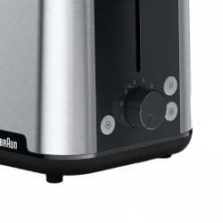 Braun HT101BI-HT1510BK 2 Slots S/S - Black Toaster