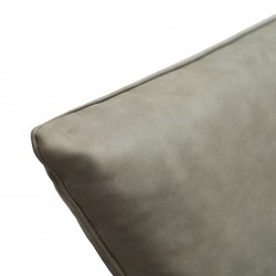 Bella Sofa Corner in Graphite Col Leather Gel