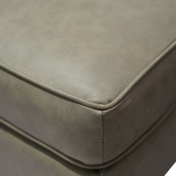 Bella Sofa Corner in Graphite Col Leather Gel