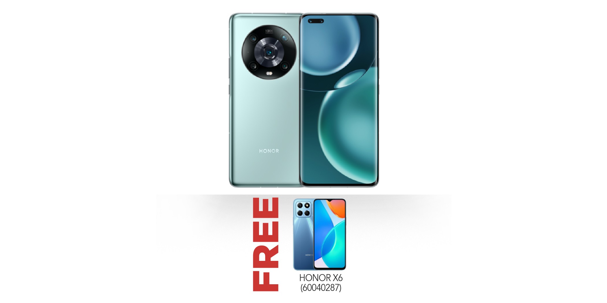 HONOR Magic 4 Pro Cyan Free HONOR X6 honor-magic-4-pro-cyan-free-honor-x6