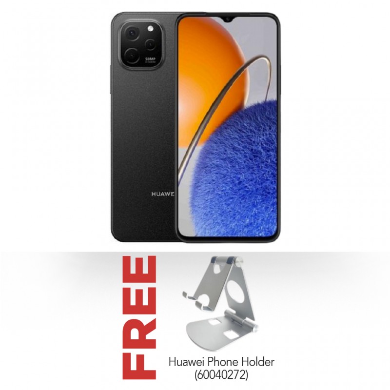 Huawei Nova Y61 Black & Free Huawei Phone Holder