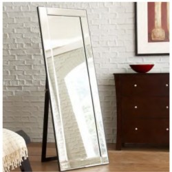 Floor Mirror In MDF Silver Finish L80xW180 cm