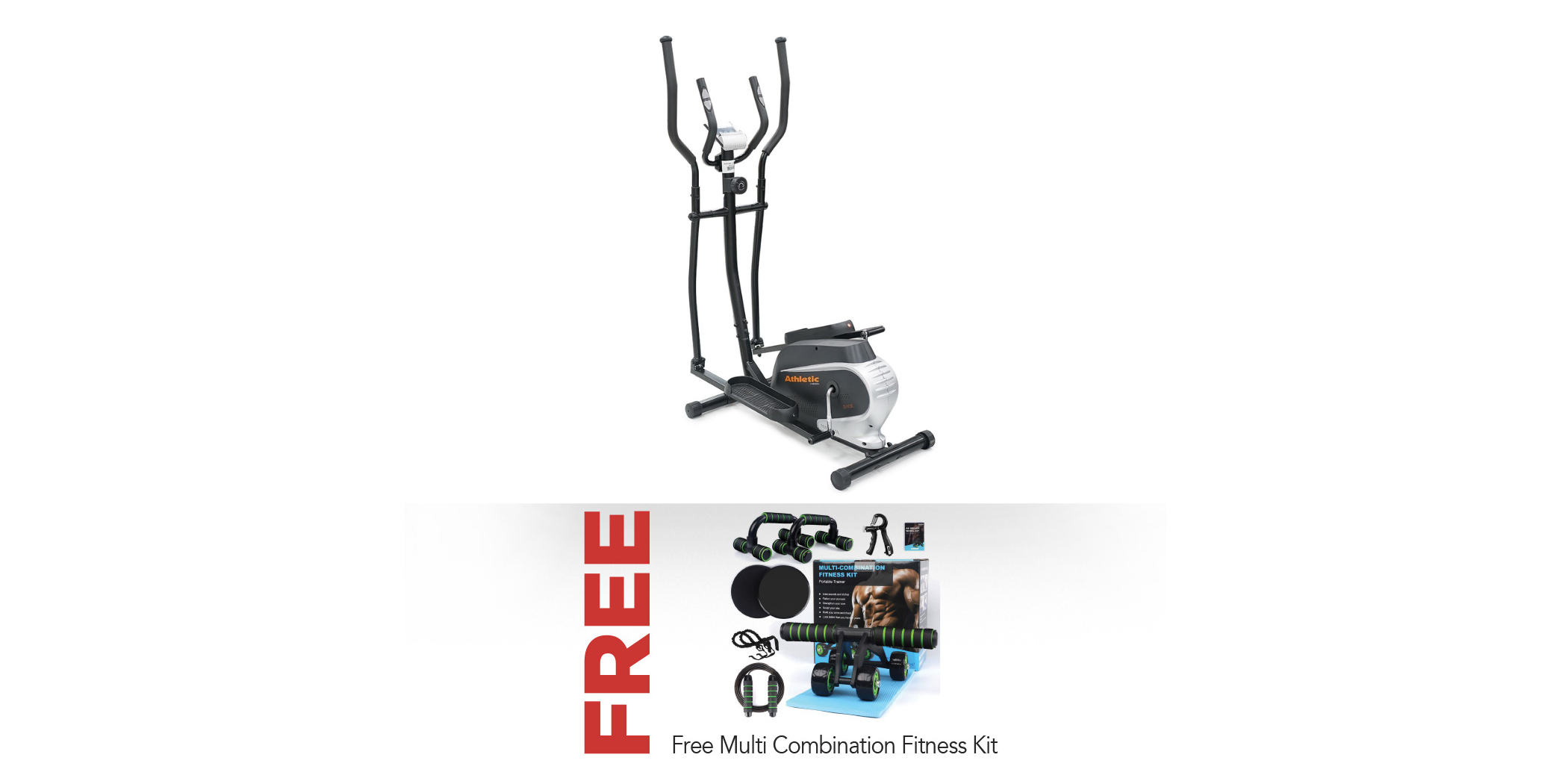 JDM SPORTS MEB5901 Cross Trainer & Free Multi Combination Fitness Kit