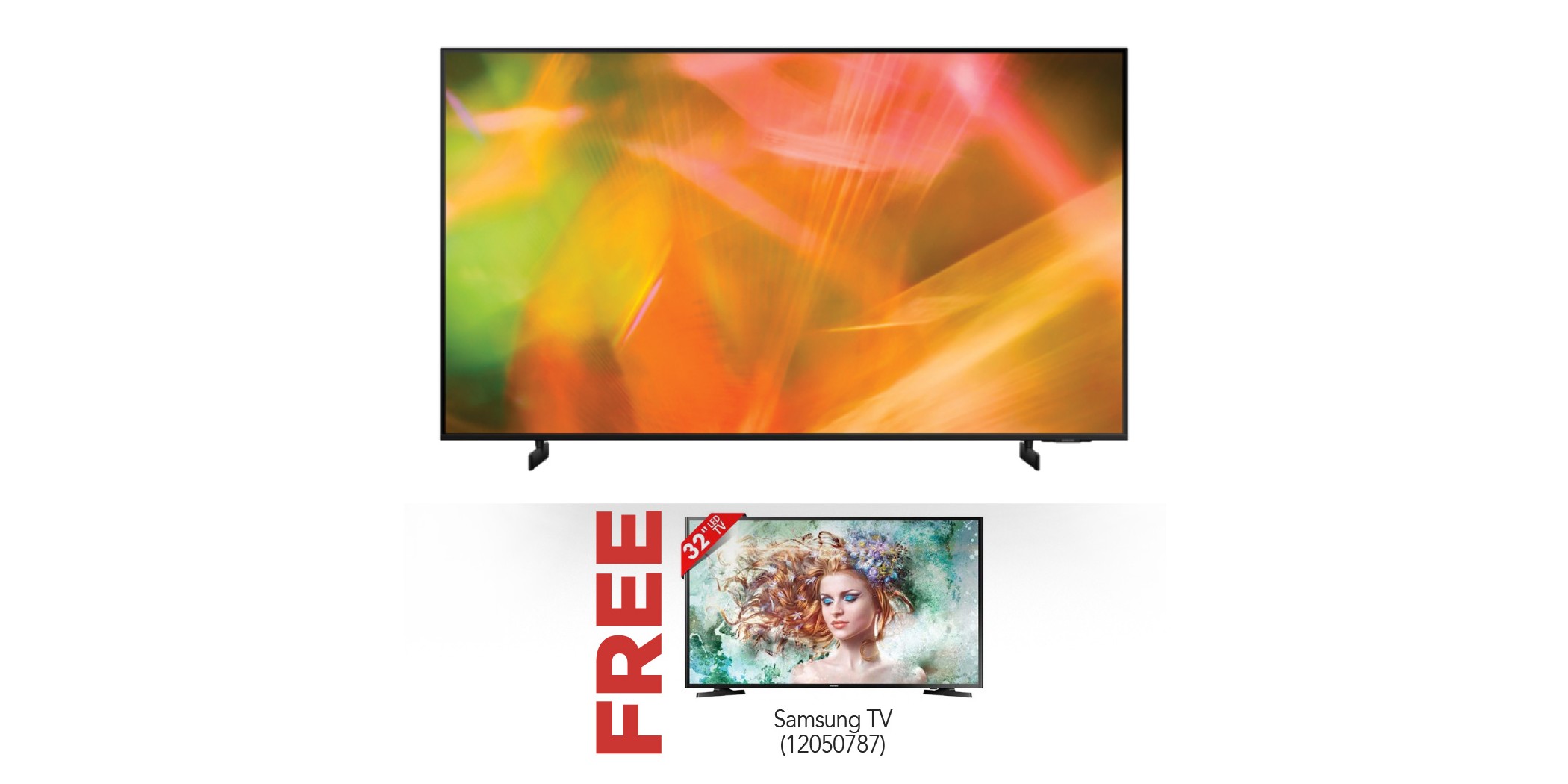 Samsung UA55AU8000UXKE 55'' Led TV & Free Samsung UA32T5300AUXKE 32 ...