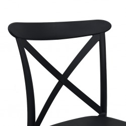 Siesta Cross Chair Black Ref 254