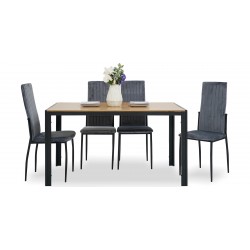 Breda Table and 6 Chairs Metal