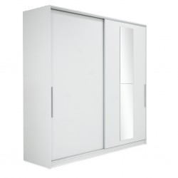 Elit Plus Sliding Wardrobe & Mirror White