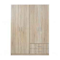 Bodrum Wardrobe With 4 Doors Sonoma
