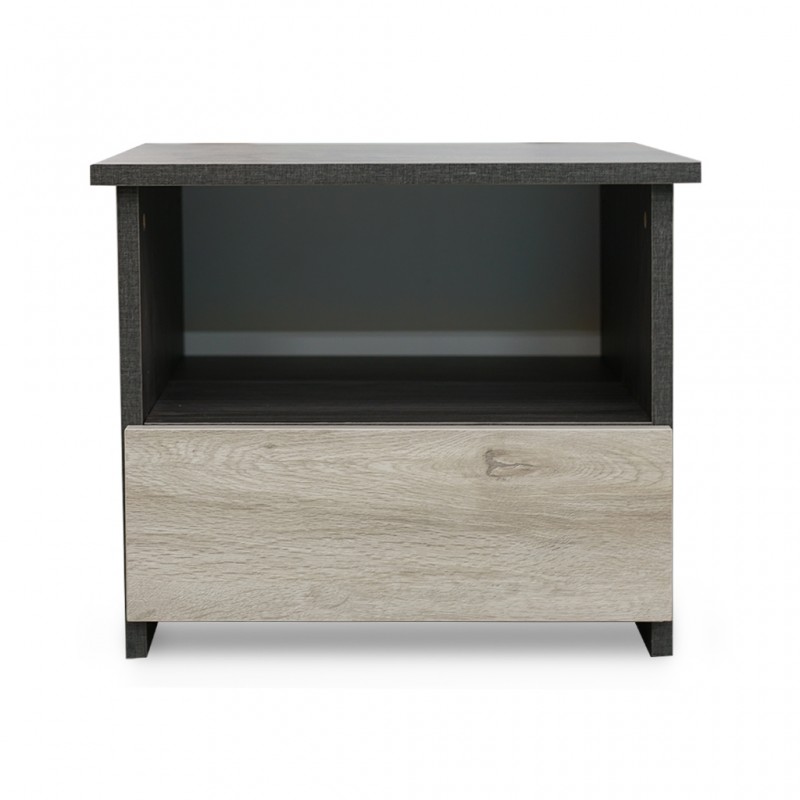 Florence bedside MDF with 1 drawer Zebra patten & grey Florence bedside MDF with 1 drawer Zebra patten & grey