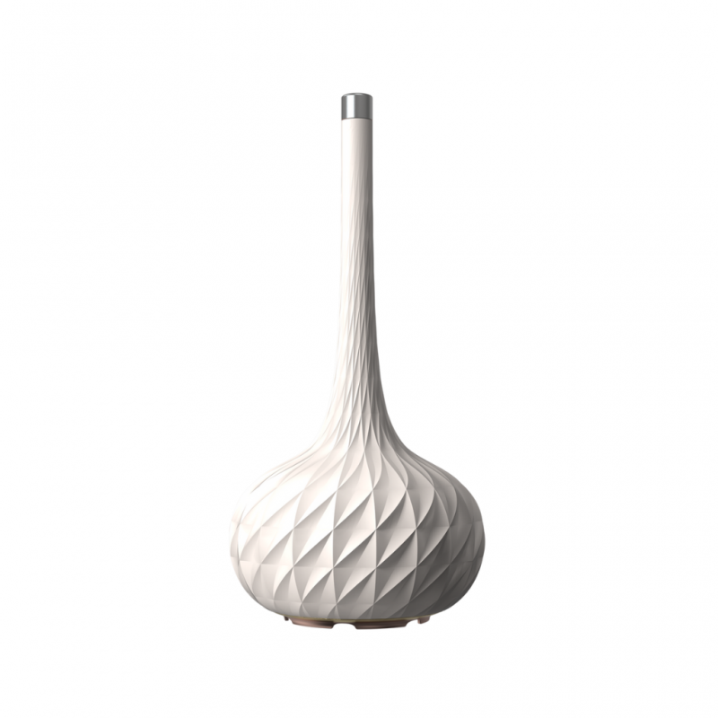 Homedics ARM-508WT Tall Vase Ultrasonic Cordless White Ceramic Diffuser 3YW