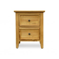 Adonis Nightstand W/2 Drawers In Teak