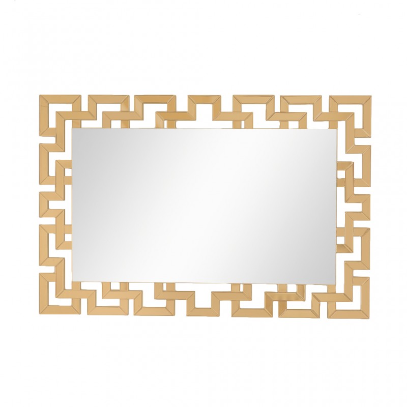 Wall Mirror Rectangle W120xD2xH80 cm MDF - Rose Gold Finish JC-MN6210