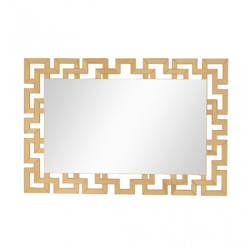 Wall Mirror Rectangle W120xD2xH80 cm MDF - Rose Gold Finish JC-MN6210 Wall Mirror Rectangle W120xD2xH80 cm MDF - Rose Gold Finish JC-MN6210