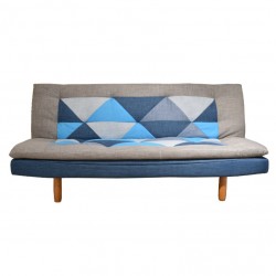 Arlequin Sofa Bed Grey & Blue Fabrics