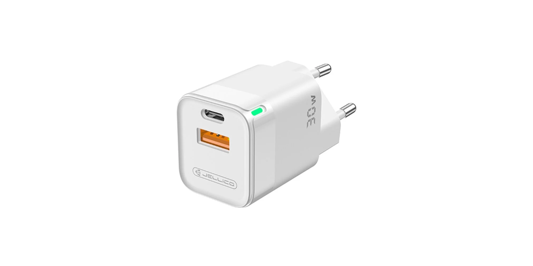 Jellico C44 QC+PD 30W EU Pin Home Charger White