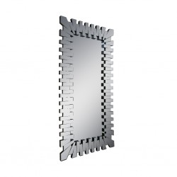 Floor Mirror in MDF Silver Finish L180xW90 cm JC-MN212