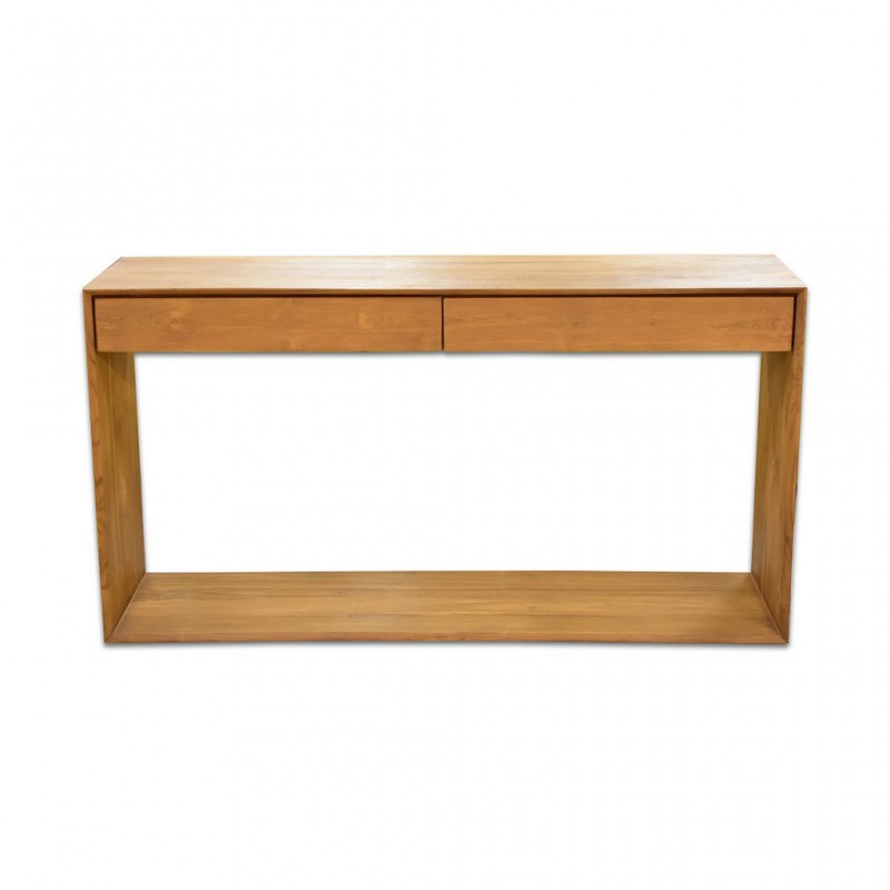 Sandy Console Table In Teak Wood Sandy Console Table In Teak Wood