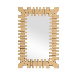 Wall Mirror  W80xD3xH120x cm MDF - Rose Gold Finish JV-MN6209