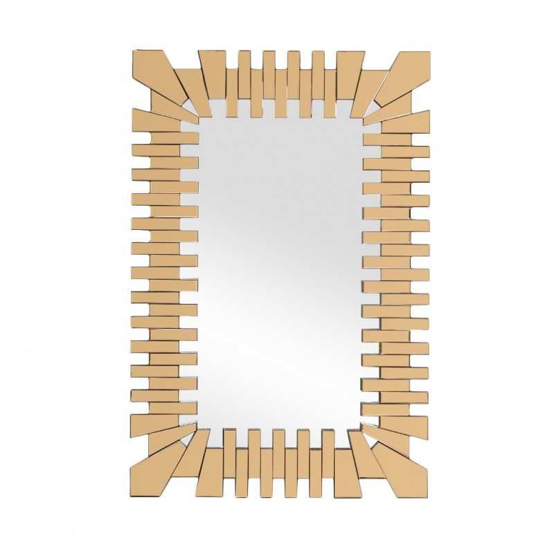Wall Mirror W80xD3xH120x cm MDF - Rose Gold Finish JV-MN6209 Wall Mirror W80xD3xH120x cm MDF - Rose Gold Finish JV-MN6209