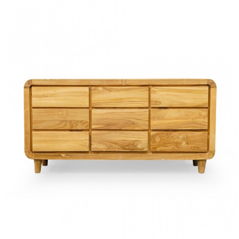 Ara Sideboard In Teak With 9 Drawers