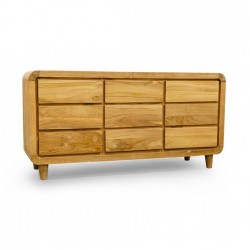 Ara Sideboard In Teak With 9 Drawers