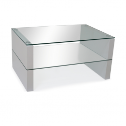 Marana Coffee Table MDF/Glass Top & Shelf