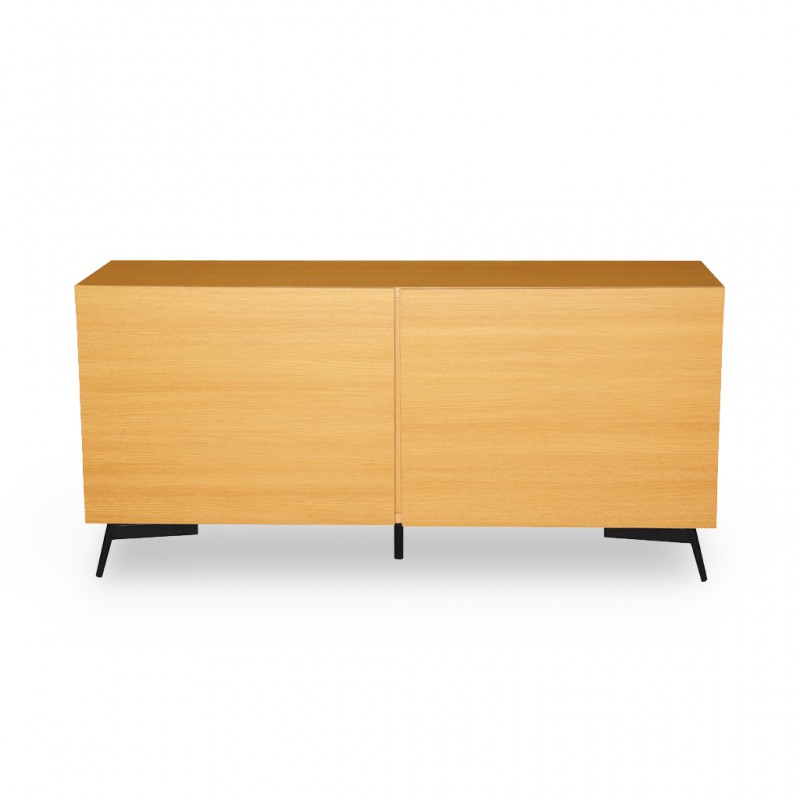 Akon Sideboard Matt Black Epoxy/Oak Color