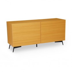 Akon Sideboard Matt Black Epoxy/Oak Color