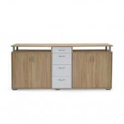 Maximo Sideboard Sonoma Oak/White Color