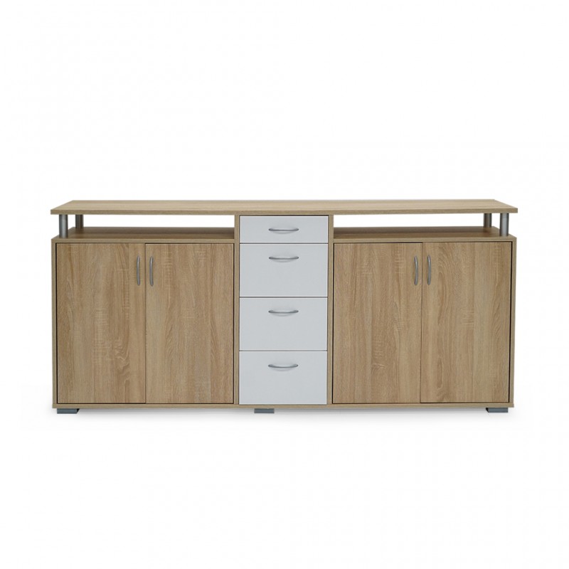 Maximo Sideboard Sonoma Oak/White Color Maximo Sideboard Sonoma Oak/White Color
