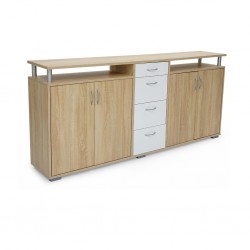 Maximo Sideboard Sonoma Oak/White Color