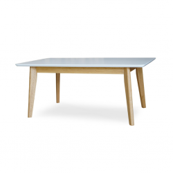 Aimon Coffee Table Natural/White Lacquered Color