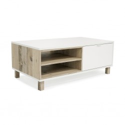 Menorca Coffee Table With 2 Tiers White Color