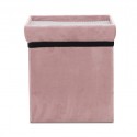 Foldable Storage Pouff Pink