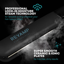 Revamp ST-1600-EU Progloss Steam Care Ceramic Hair Straightener 2YW