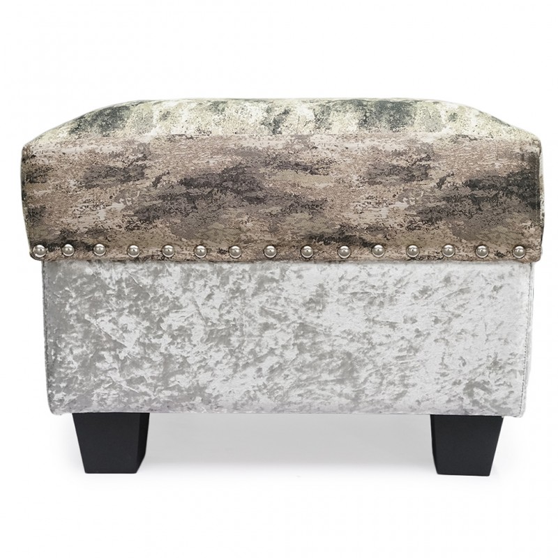 Silver Silk Ottoman Fabric main image 1
