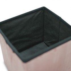 Foldable storage Pouff rose