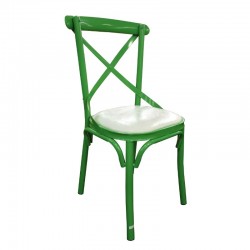 Flavia Chair Green Colour Seat